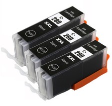 3PK BLACK PGI-280 XXL Ink Cartridges replacement for Canon TS6120 TS6320 TS6220 picture