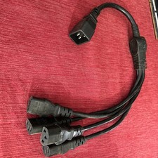 IEC 320 C20 to 4x C13 Power Cord C20 Male to 4 x C13 Y Splitter Adapter picture