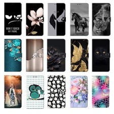 Printed Cat Lion Flower Wallet Cover Case For S22 S20 S21 Ultra S20 FE S21 FE picture
