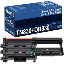 TN830 XL Toner Cartridge With Brother DR830 HL-L2420 HL-L2405W DCP-L2640DW LOT picture