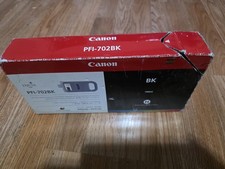 Canon PFI-702BK Black Ink Tank 700ml Genuine - EXPIRED  2011 / Damaged Box picture