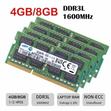 4GB 8GB 16GB DDR3L-1600 MHz PC3L-12800S SO-DIMM Laptop Memory 204-Pin 1.35V Lot picture