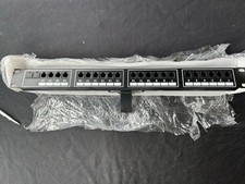 24-Port RJ45 1U Rack Mount Telco Patch Panel 50-Pin Amphenol Connector NOS picture