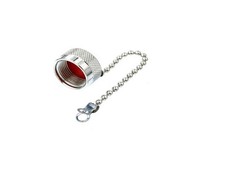 1 x Dust cap with chain for N female or UHF SO239 RF connector ships from USA picture