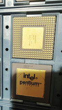 New Intel Pentium Antique Gold Plated CPU A80501-60 SX835 Very Rare Collection picture