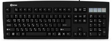 QSENN SEMDT35 Black USB Wired Low Noise Gaming Keyboard EN KR Layout picture