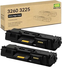 2 Pack 3260/3225 Black High Capacity Toner-Cartridge (3,500 Pages/Pack) Compa... picture