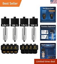 4PCS 0.2/0.4/0.6/0.8mm Hotend for X2D/P2S/H2S/H2D/A1/A1 Mini picture
