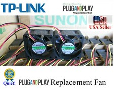 2x Quiet replacement fans for TP-Link TL-SG3428XMP picture