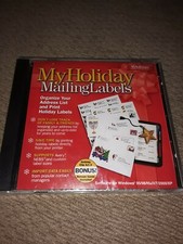 My Holiday Mailing Labels Software CD New Sealed Mysoftware 2001 picture