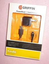 Griffin KINDLE Powerblock Wall 5W Fast-Charger w/ Micro USB Cable NEW picture