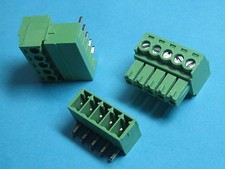 200 pcs Pitch 3.5mm Angle 5way/pin Screw Terminal Block Connector Pluggable Type picture