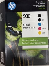 NEW HP 936 5-Pack-2-BLACK, CYAN, MAGENTA, YELLOW INK CARTRIDGES EXP 08/2027 picture