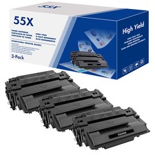 3X CE255X Toner Cartridge For HP 55X LaserJet Enterprise P3015d P3015Dn P3015x picture