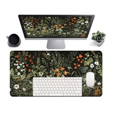 31.5x15.7 Inch Floral Large Desk Mat Waterproof Extended Gaming Mousepad picture