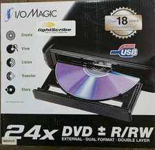 I/O Magic External DVD R/Rw Dual Format Double Layer DVD Drive, LightScribe picture
