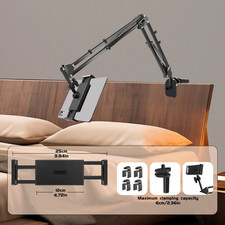 Adjustable Bed Tablet Holder Rotatable Long Arm Metal Desktop Tablet Bracket Mou picture