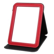 Foldable Desk Mirror, 6.5×8.9” Adjustable Angle Rounded 8.9