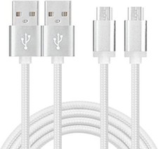 2X Micro USB Data Cable Cord Charger for Amazon Kindle Fire 2 HD 7 Tablet White picture