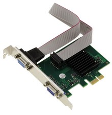 KALEA-INFORMATIQUE Graphics Card 2-Port VGA 1080p PCIe x1 Silicon Motion picture