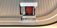 3D Printed ITX Mini PC Case, ABS Sea View SFF Chassis for 17x17 ITX Motherboard picture
