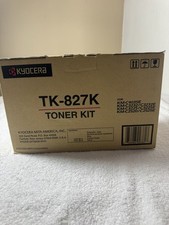 Genuine Kyocera TK-827K Black Toner Kit 1T02FZ0US0 New OEM KM-C4035E KM-C3232 picture