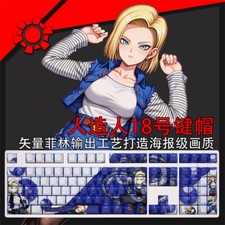 Android 18 Keycaps Backlit Anime Dragon Ball Key cap For Cherry MX keyboard picture