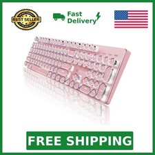 EWEADN TK950 Wireless Typewriter Mechanical Keyboard, Rechargeable Gaming Key... picture
