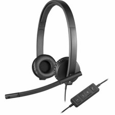 Logitech H570e USB Stereo Headset - Black (981-000574) Headphones picture