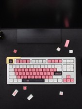 Gmk Copy Eva-08 Pink White Keycap Xda Profile Pbt 138pcs/set Networking Nice picture
