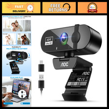 4K Webcam for PC, Streaming Computer Camera with Noise-Canceling Mic picture