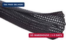 Alex Tech 25ft - 1/2 inch Cord Protector Wire Loom Tubing Cable Sleeve Split Sle picture