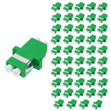 50Pcs LC to LC Couplers, Duplex Fiber Optical Adapters Cable Connectors for APC picture