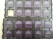 Rare Vintage Ceramic Gold Plated CPU Intel i860 XR A80860XR-33 SX438 picture