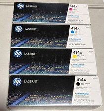 HP 414A 4 COLOUR SET GENUINE - W2020A-W2021A-W2022A-W2023A picture