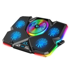 Laptop Cooling Pad for 12-17 Inch, Gaming Laptop Cooler with 5 Quiet Fans, RGB picture