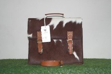 Luxurious Cowhide Hair on Hide Laptop Bag - Statement Piece for Work or Travel picture