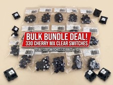 Cherry MX Clear Mechanical Keyboard Switches Lot 330 pcs 33 Bags 10-ct Tactile  picture