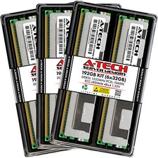 A-Tech 192GB 6x 32GB 4Rx4 PC3L-10600 DDR3 1333 MHz ECC LRDIMM Server Memory RAM picture