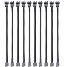 10pcs 4 Pin PWM Fan Extension Power Cable Connector Case Male to Female for C... picture