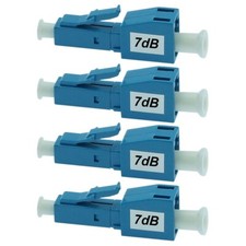 4x 7dB LC/UPC Connector Fiber Optic Optical Attenuator Plug-in Type Single Mode picture