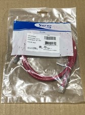 ICC ICPCST03RD CAT6 Clear Boot Patch Cord - 3 ft Red New picture