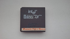 486DX Intel A80486DX-50 SX54 T rare USA 486DX-50 vintage CPU GOLD picture