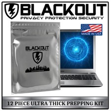FARADAY CAGE EMP ESD BAGS 12 PC VARIETY SIZE PREPPER KIT BY BLACKOUT picture