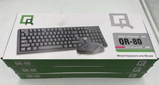 LOT OF 3 QR-80 WIRED KEYBOARD & OPTICAL MOUSE SET - BLACK picture