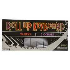 Roll Up Keyboard 24 Keys 2 Octaves Battery Operated Ages 6+ New picture