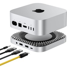 RayCue Mac Mini M6, M5 Pro, M4 Dock, 40Gbps Aluminum Hub & Stand 40Gbps picture