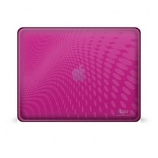 ILUV Pink Flexi Clear Case With Dot Wave Pattern For iPad 1G - Tear-Resistant picture