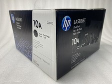 Gen HP 10A Q2610D Q2610A Dual Pack Black Toner Cartridges 2300 NEW SEALED BOX picture
