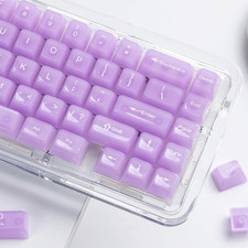 Womier Clear Jelly Keycaps, Ceramic Keycaps Style Cute Purple Key Caps picture